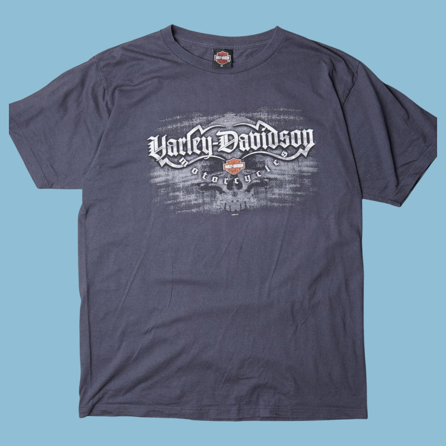 Vintage Harley Davidson Motorcycles Skull T-Shirt - XL