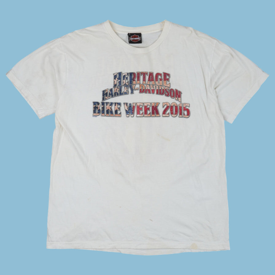 Vintage Harley Davidson New Hampshire 2015 T-Shirt - L
