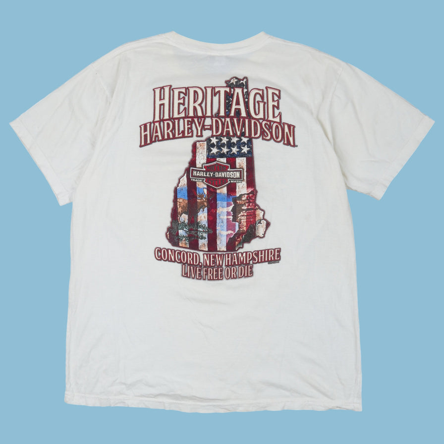 Vintage Harley Davidson New Hampshire 2015 T-Shirt - L