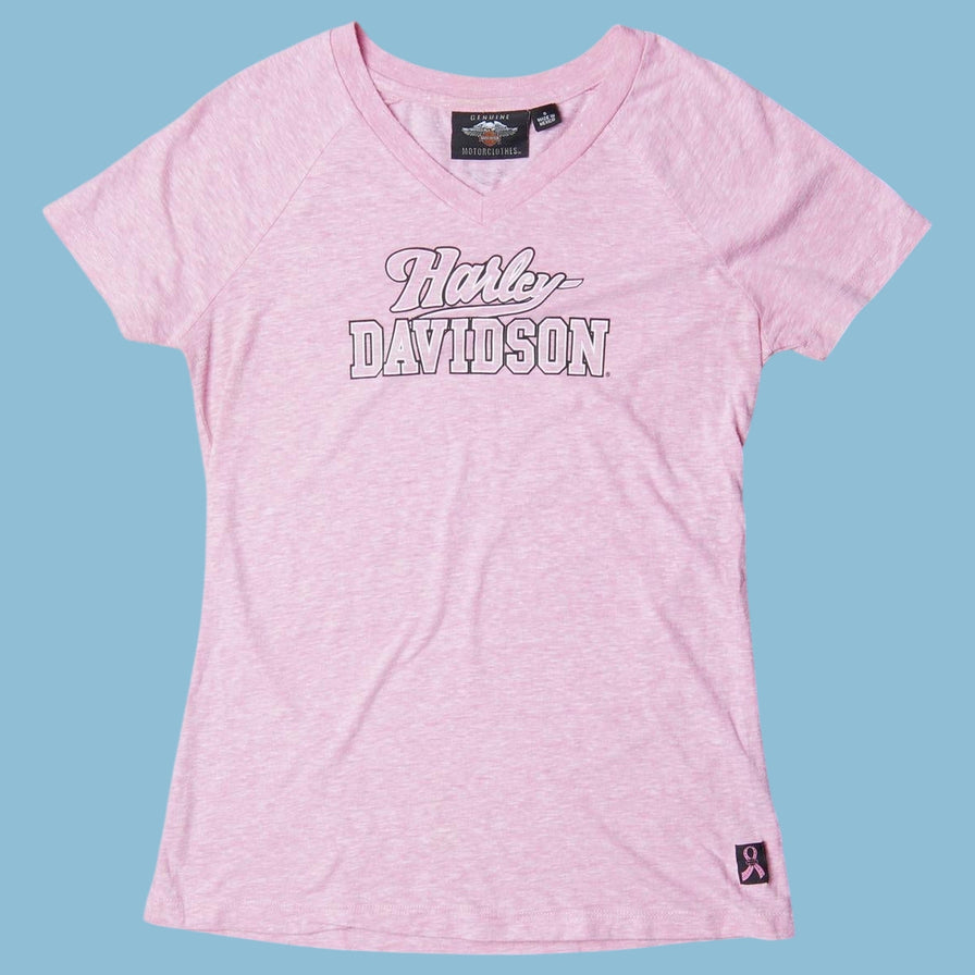Vintage Harley Davidson Pink Ribbon T-Shirt - S