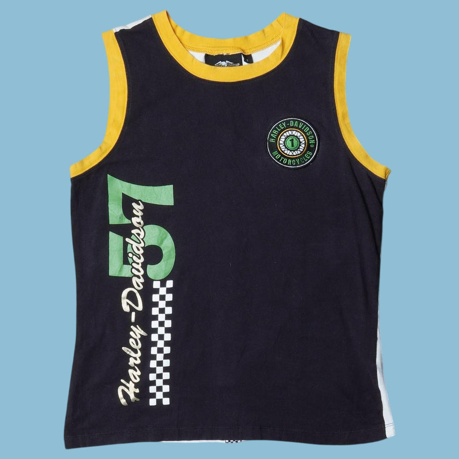 Vintage Harley Davidson Racing Tank Top - M