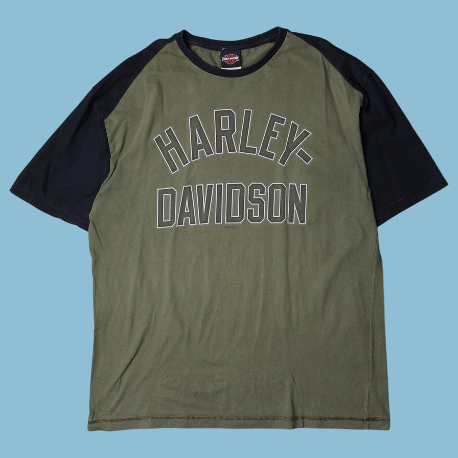 Vintage Harley Davidson Raglan T-Shirt - XL