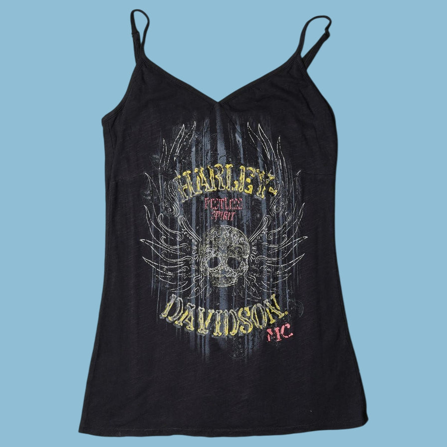 Vintage Harley Davidson Restless Spirit Skull Top - S