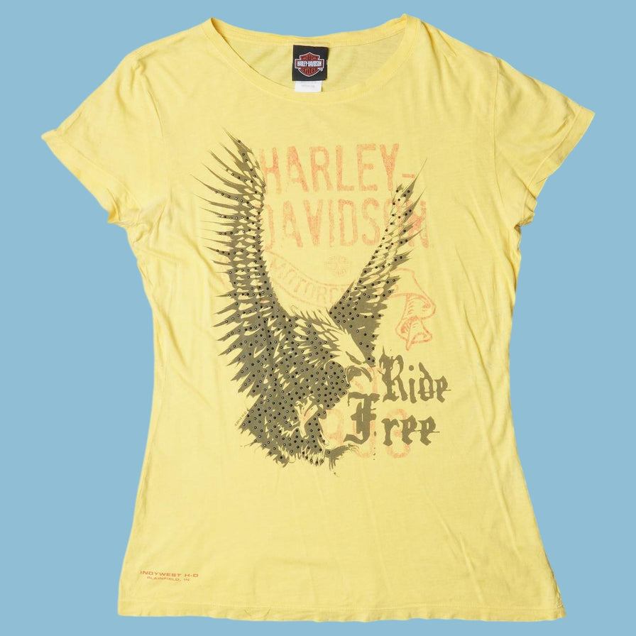 Vintage Harley Davidson Ride Free Eagle T-Shirt - M