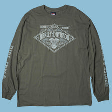 Vintage Harley Davidson Ride Free Longsleeve - XL