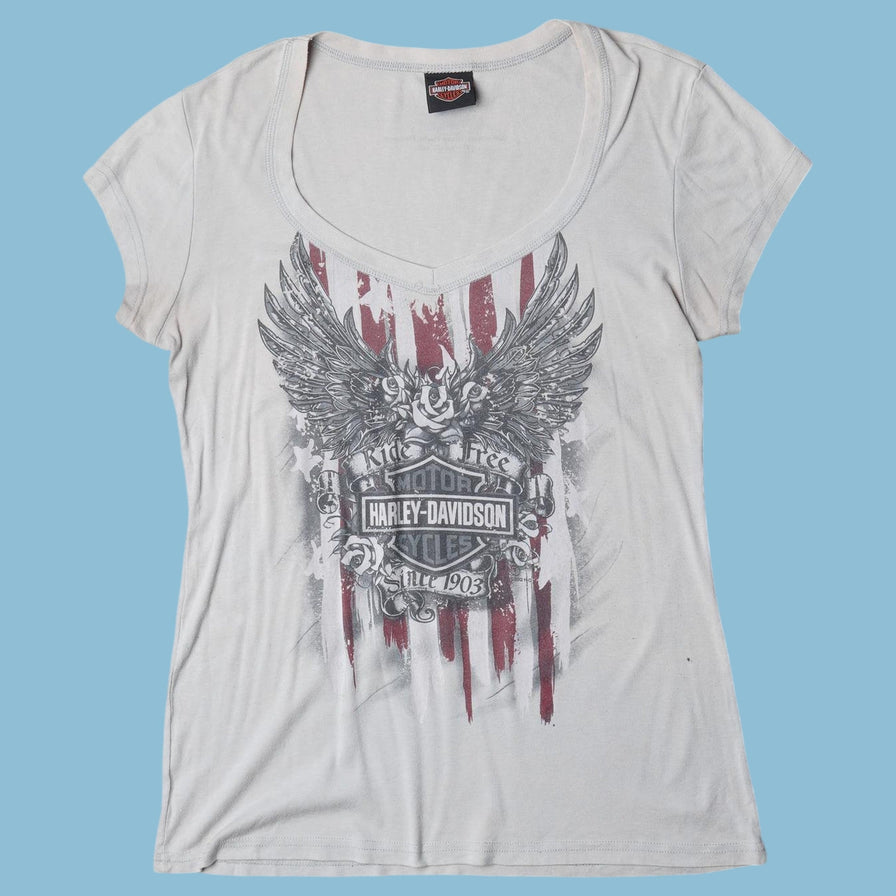 Vintage Harley Davidson Ride Free T-Shirt - L