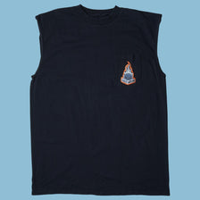 Vintage Harley Davidson Skull Flames Sleeveless T-Shirt - XL