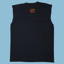Vintage Harley Davidson Skull Flames Sleeveless T-Shirt - XL