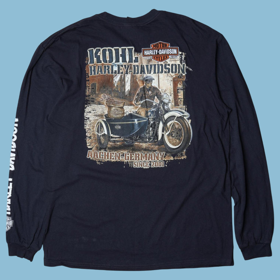 Vintage Harley Davidson Skull Graphic Longsleeve - XL