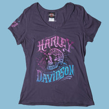 Vintage Harley Davidson Skull Graphic T-Shirt - XL