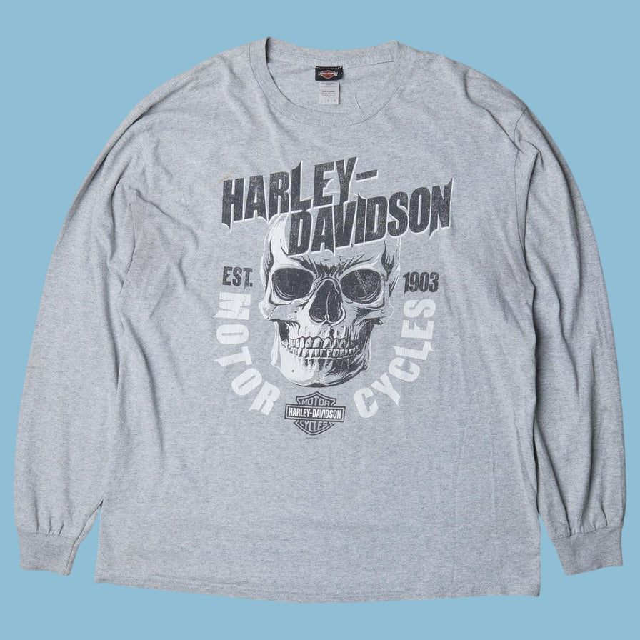 Vintage Harley Davidson Skull Longsleeve - L