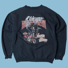 Vintage Harley Davidson Skull Sweater - L