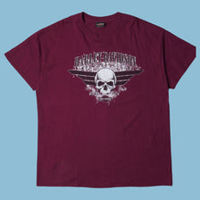 Vintage Harley Davidson Skull T-Shirt - XL