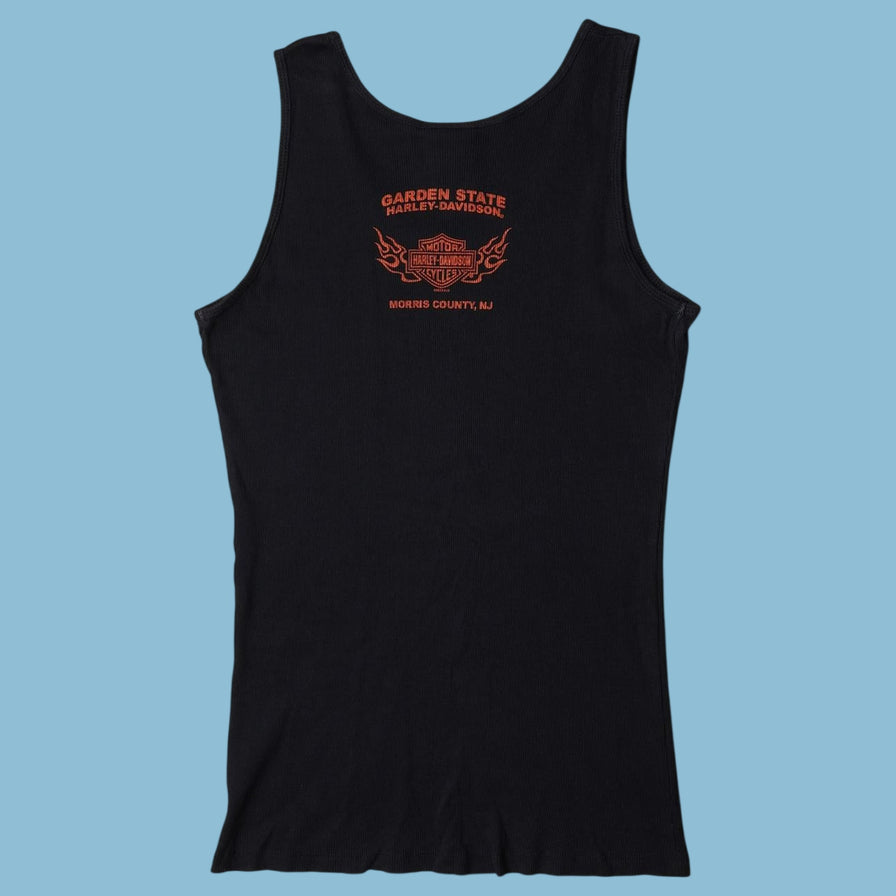 Vintage Y2K Harley Davidson Skull Tank Top - XL