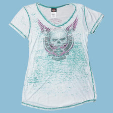 Vintage Harley Davidson Skull Wings T-Shirt - M