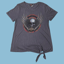 Vintage Harley Davidson Skull Wings T-Shirt - M