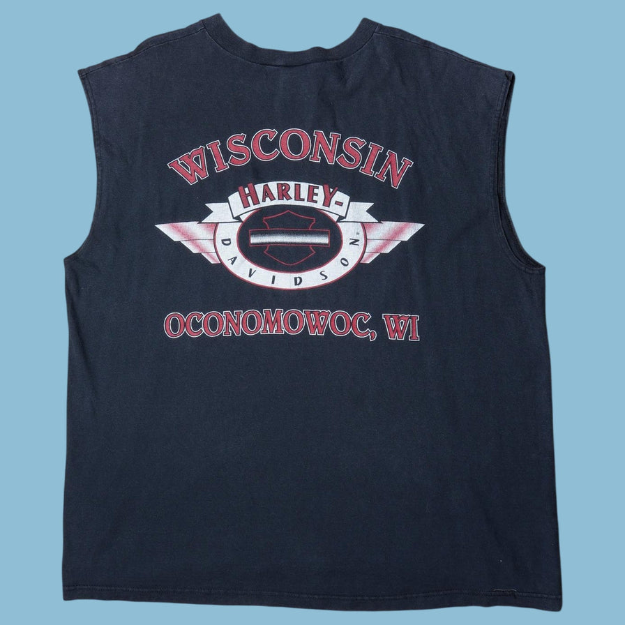 Vintage Harley Davidson Sleeveless T-Shirt - XL