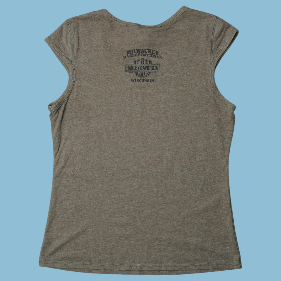 Vintage Harley Davidson Studded Logo Top - M