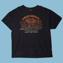 Vintage Harley Davidson V-Twin Engine T-Shirt - XL