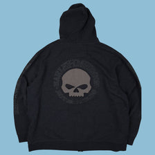 Vintage Harley Davidson Zip Hoodie - 2XL
