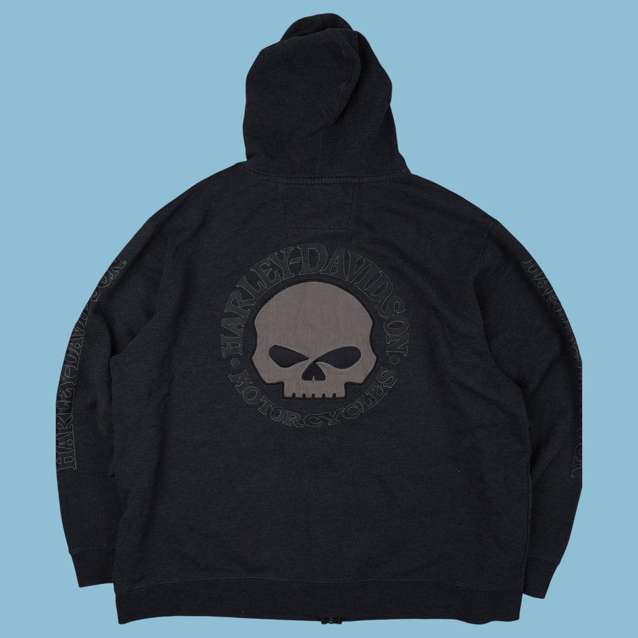 Vintage Harley Davidson Zip Hoodie - 2XL