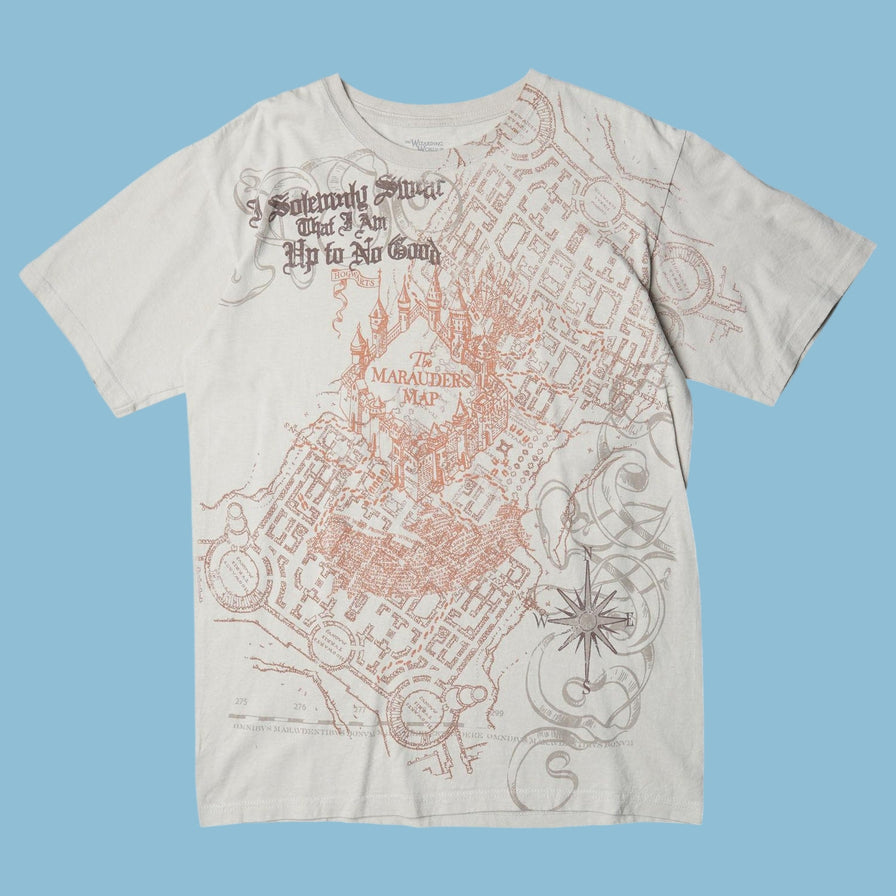 Vintage Harry Potter Marauder's Map T-Shirt - M
