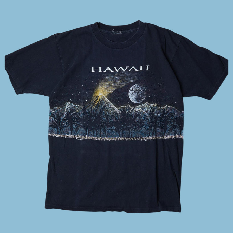 Vintage Hawaii 90s Volcano T-Shirt - L
