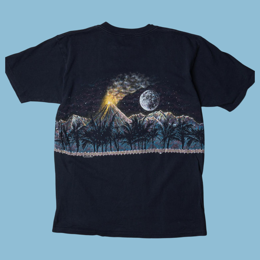 Vintage Hawaii 90s Volcano T-Shirt - L