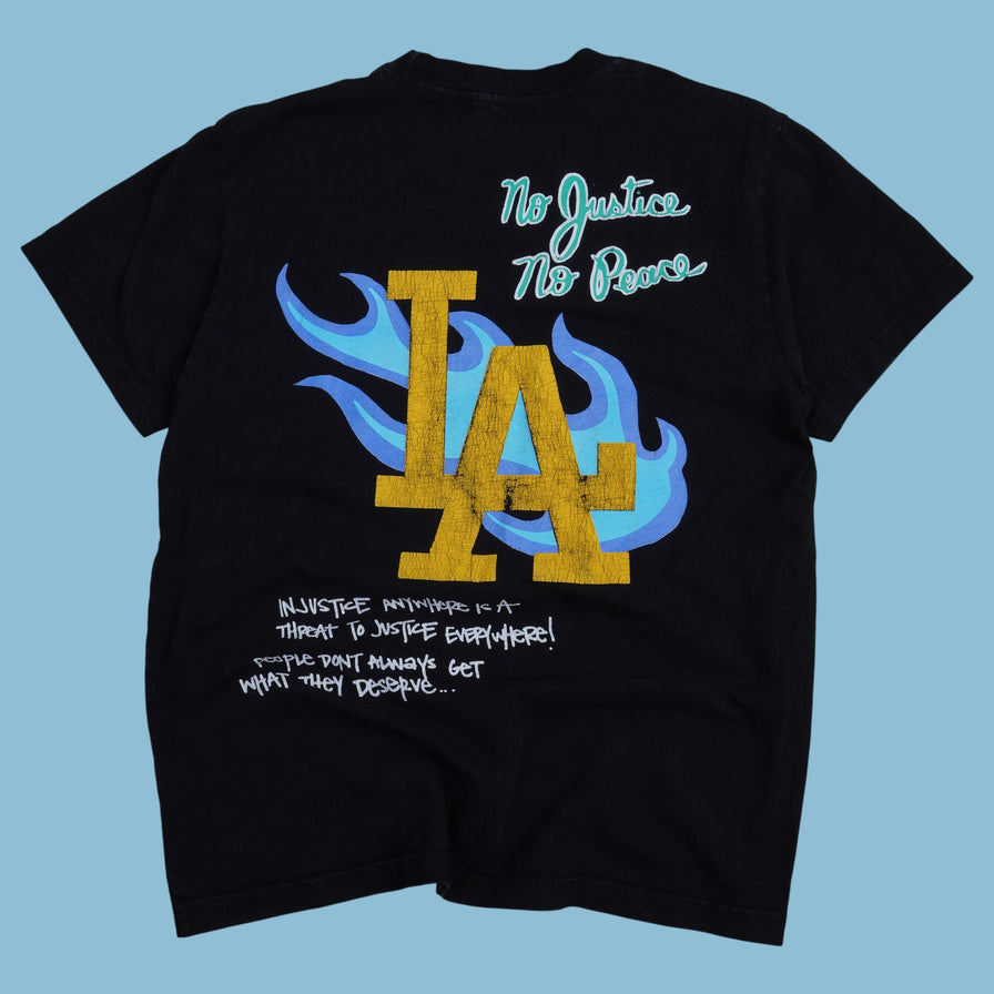 Vintage Homme Femme No Justice Then My Piece LA T-Shirt - S - NFF Vintage