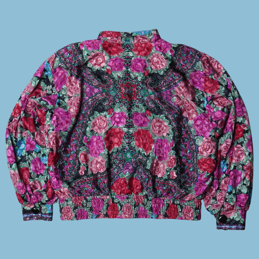 Vintage Howard Wolf 80s Floral Bluse - L