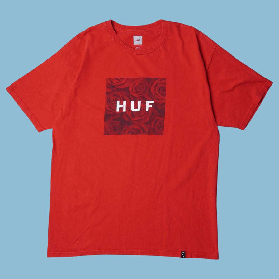 Vintage HUF Roses Box Logo T-Shirt - L