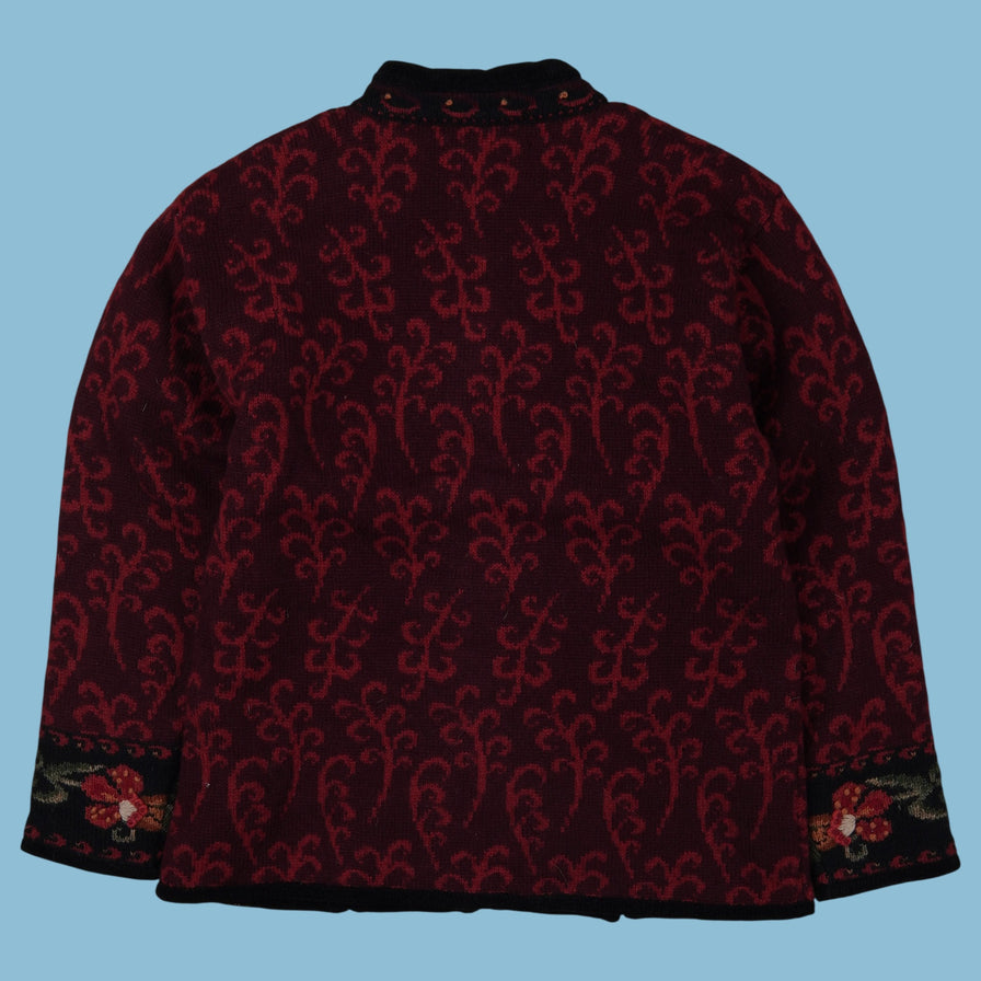 Vintage Icelandic Wollmischung Strickjacke - S
