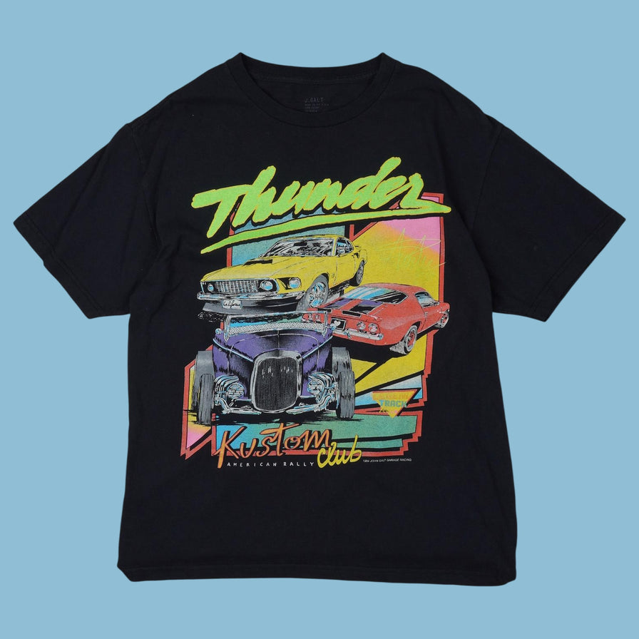 Vintage John Galt 90s Thunder Kustom Club Graphic T-Shirt - L