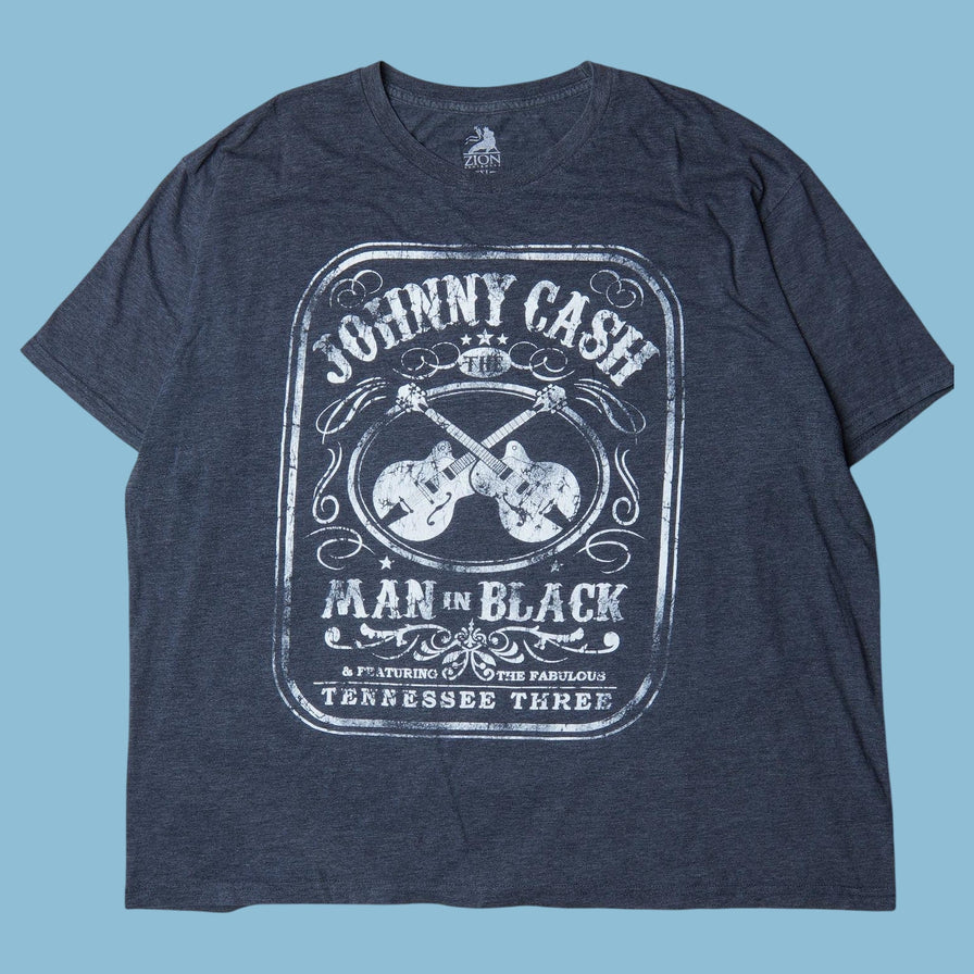 Vintage Johnny Cash Man in Black T-Shirt - 2XL