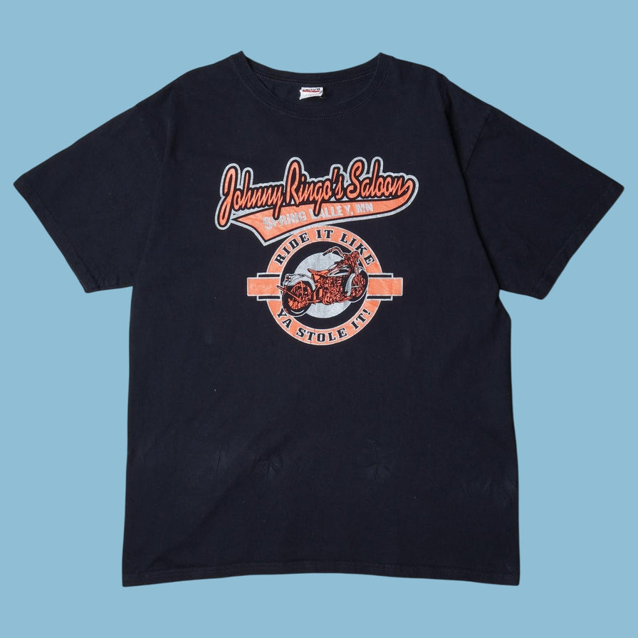 Vintage Johnny Ringo's Saloon Biker T-Shirt - L