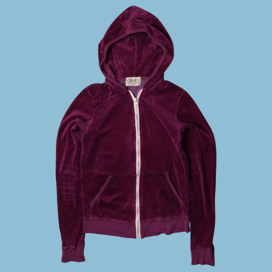 Vintage Juicy Couture 2000s Velour Hoodie - M