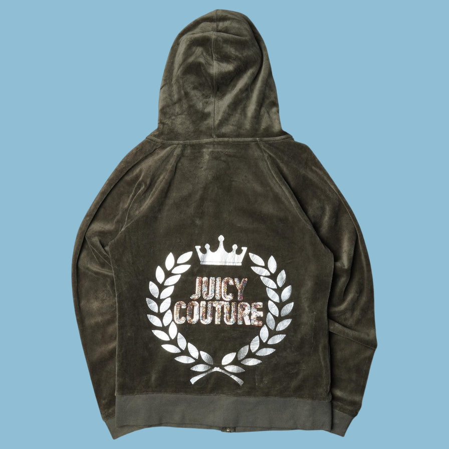 Vintage Juicy Couture 2000s Velour Hoodie - M