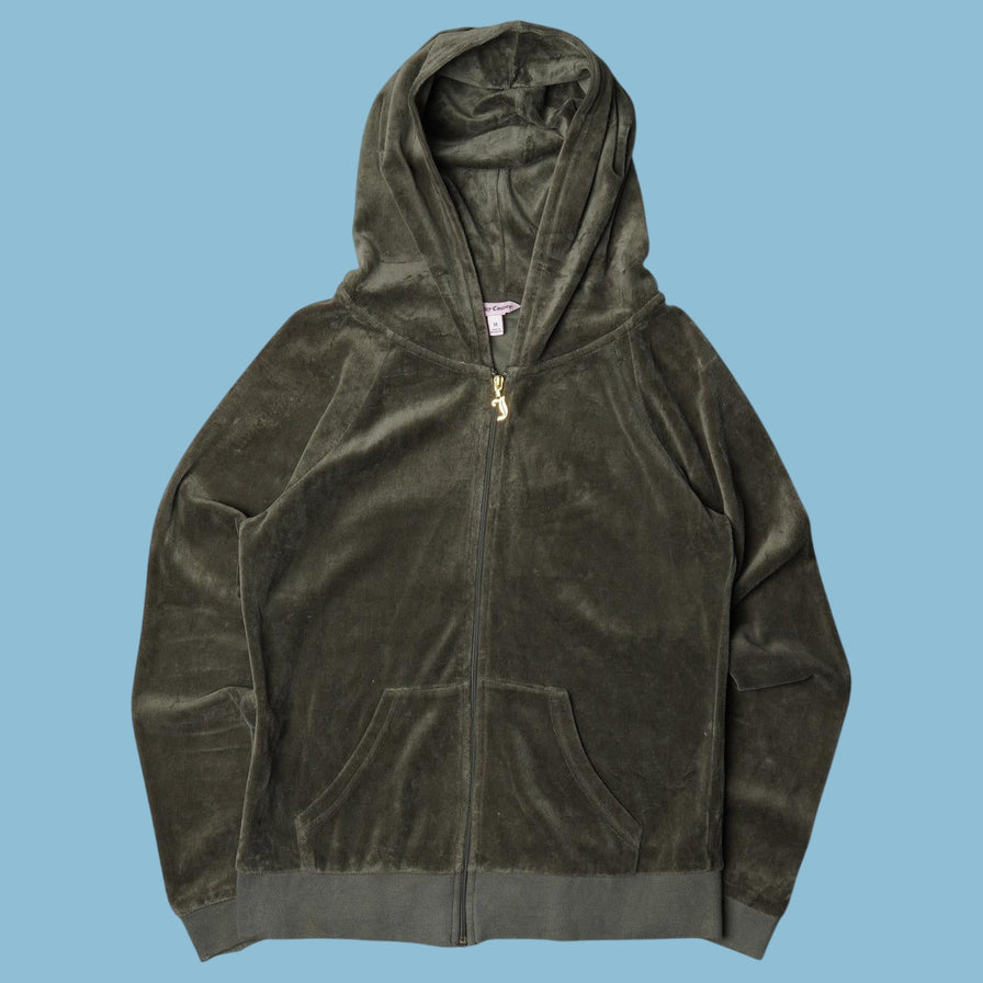 Vintage Juicy Couture 2000s Velour Hoodie - M
