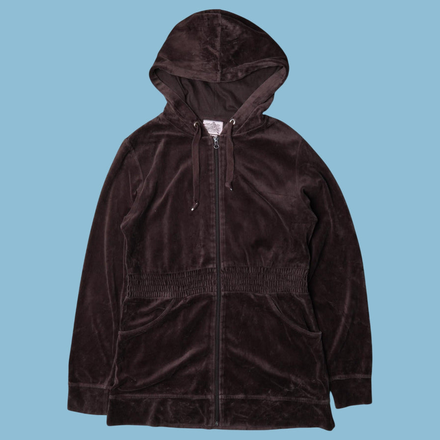 Vintage Juicy Couture 2000s Velour Hoodie - XL