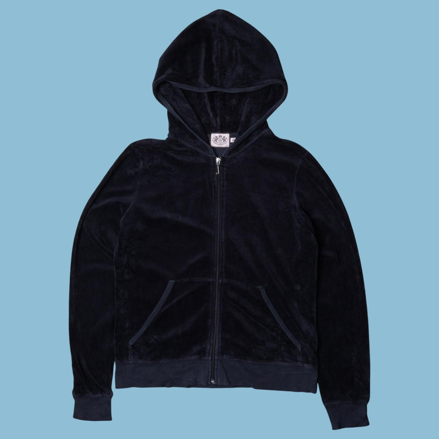 Vintage Juicy Couture 2000s Velour Hoodie - XL