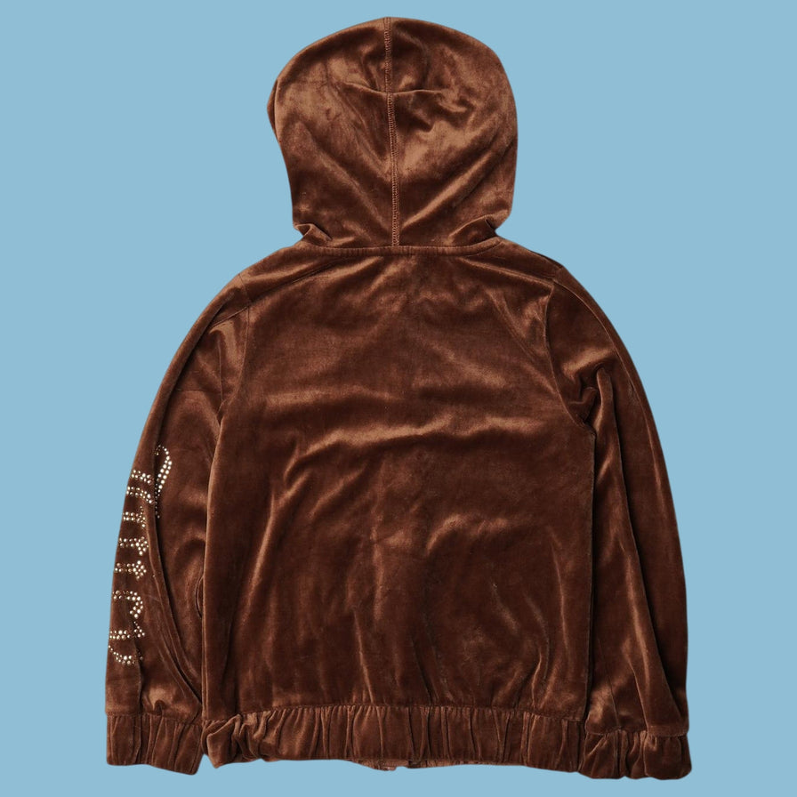Vintage Juicy Couture 2000s Velour Hoodie - XS