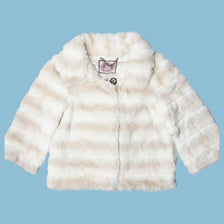Vintage Juicy Couture Y2K Faux Fur Jacke - M