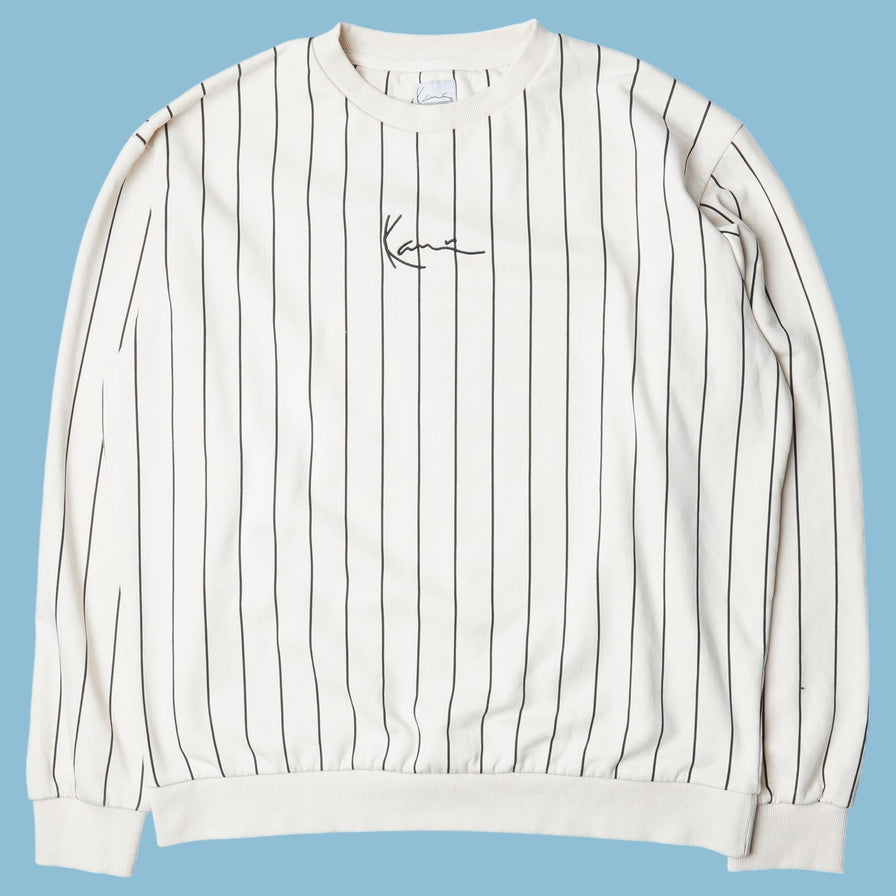 Vintage Karl Kani Pinstripe Sweater - L