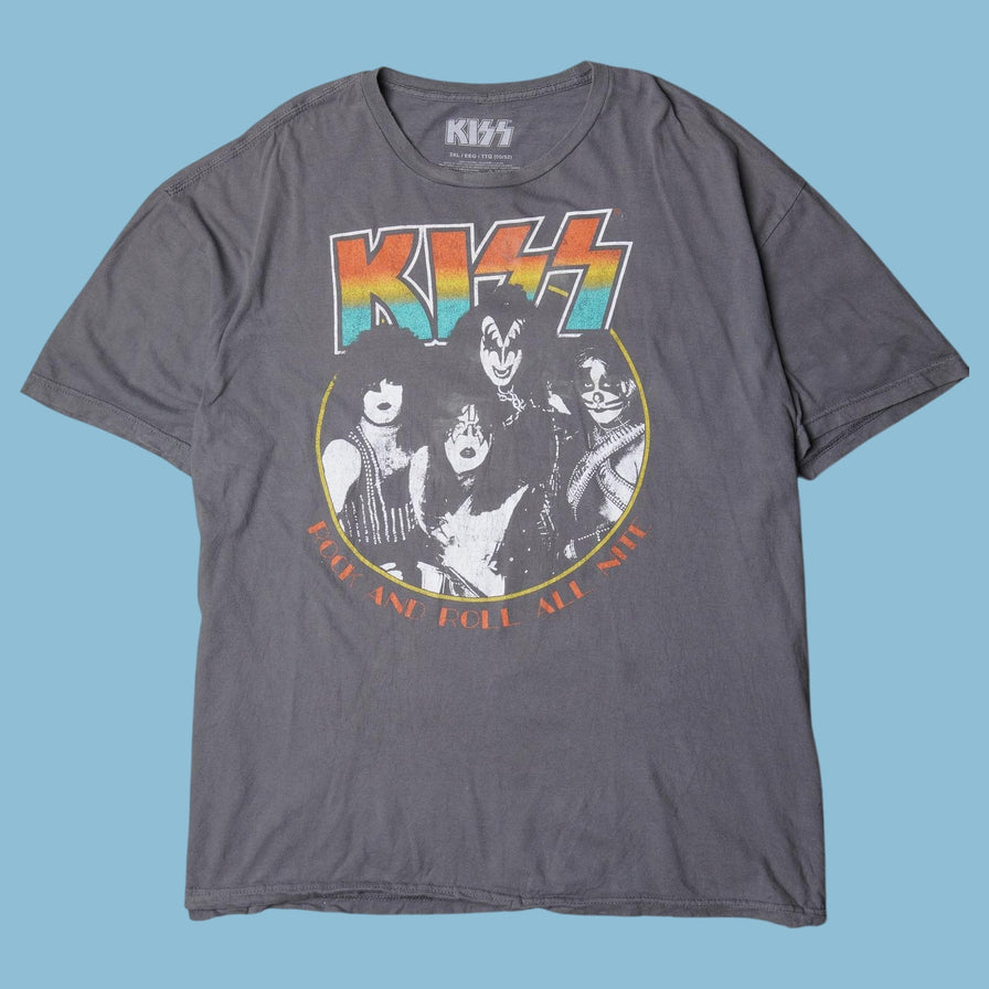 Vintage Kiss Rock and Roll All Nite T-Shirt - 2XL