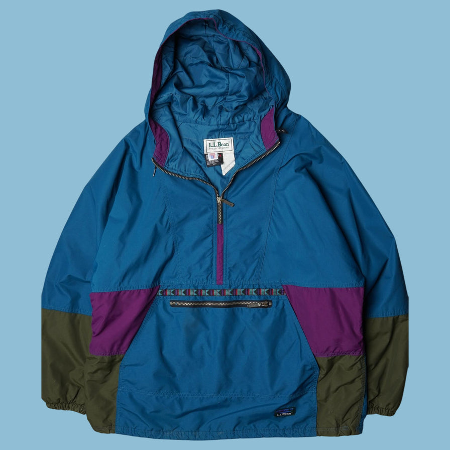 Coupe-vent Anorak L.L. Bean vintage des années 90 - L