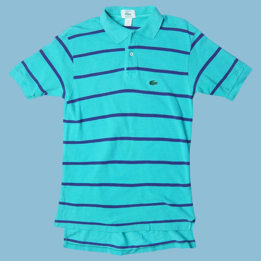 Vintage Lacoste 80s Striped Polo T-Shirt - M