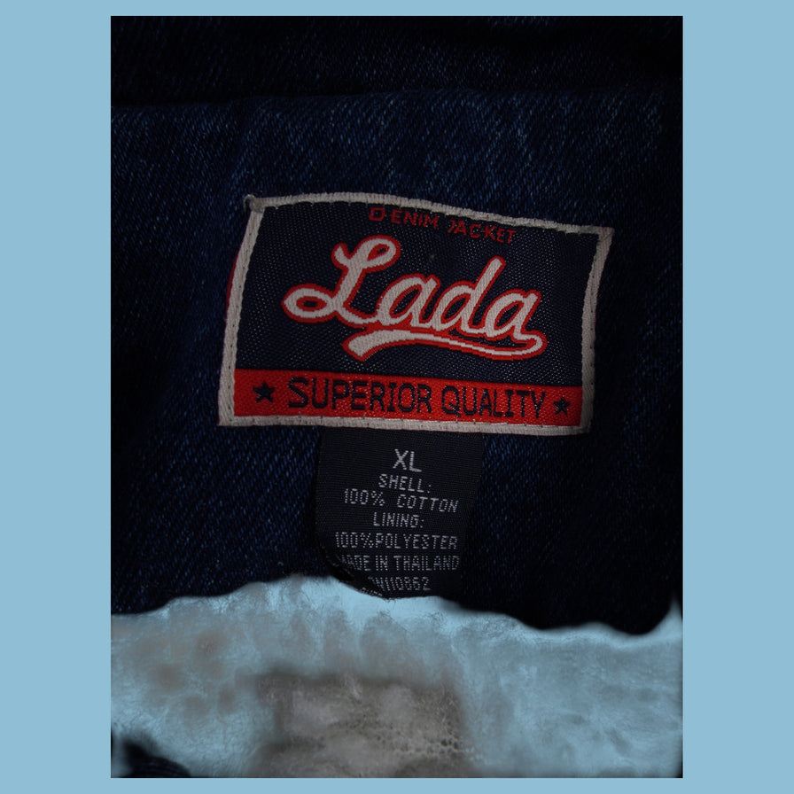 Vintage Lada 80s Fell Jeansjacke - XL - NFF Vintage