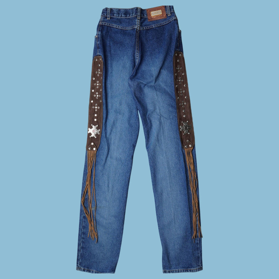 Vintage Lawman Western 90s Fransen Jeans - XS