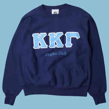 Vintage Lee 90s Kappa Kappa Gamma Virginia Tech Sweater - L
