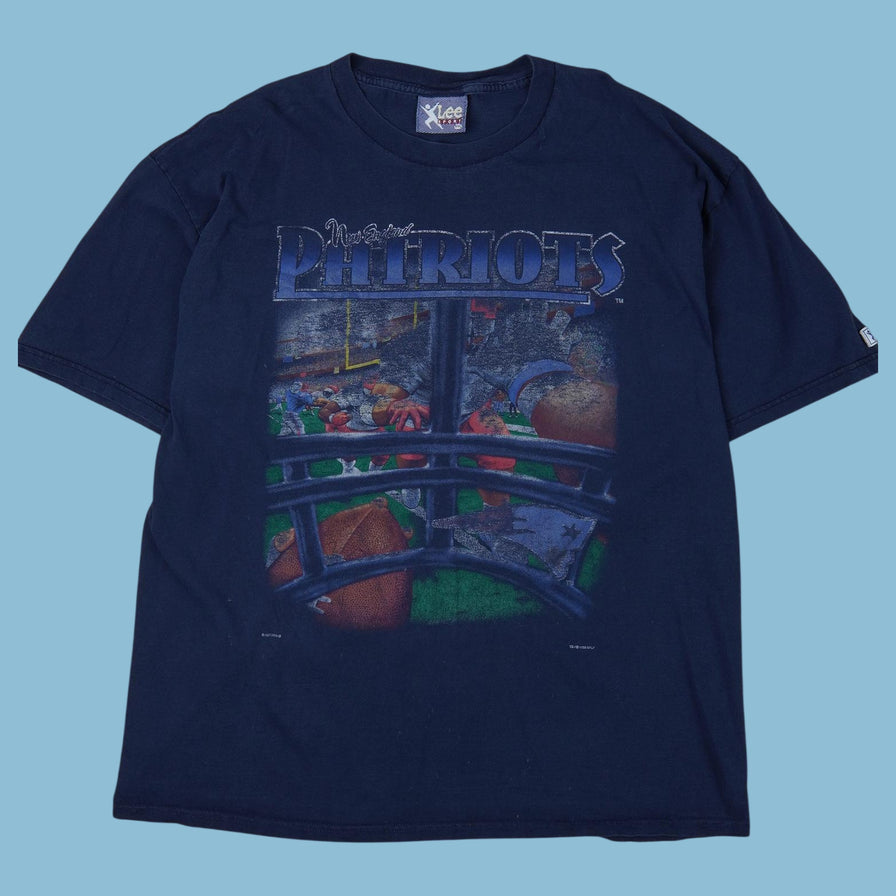 Vintage Lee 90s New England Patriots NFL T-Shirt - 2XL
